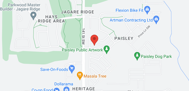 map of 3132 PAISLEY RD SW